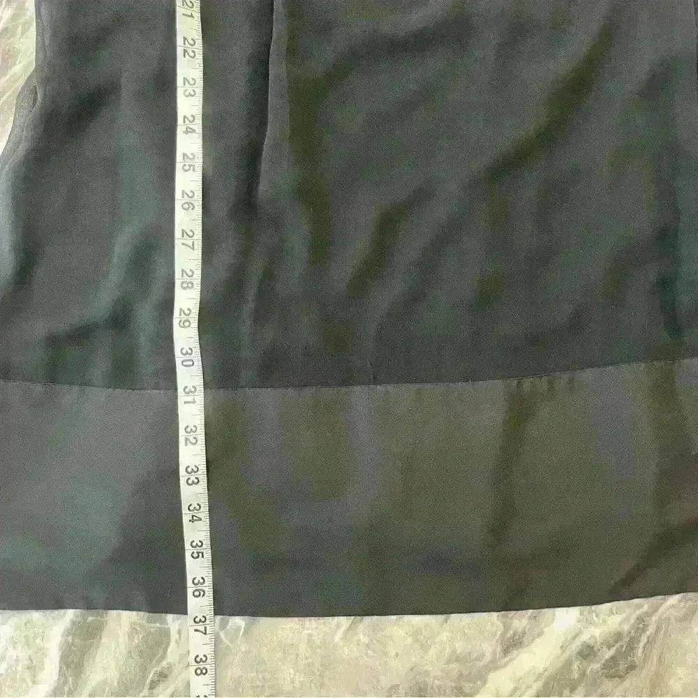 Express Women's Black Sleeveless  100% Silk Dress Sz L Party Cocktail Classic - Picture 3 of 8